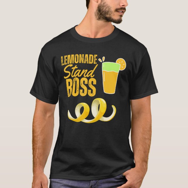 Lemonade Stand Boss Lemonade Summer T-Shirt (Front)