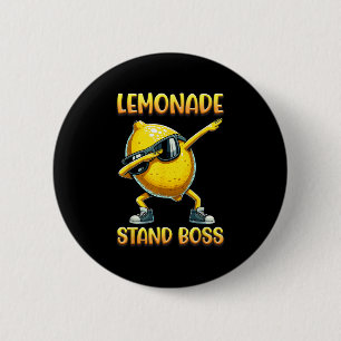 Lemonade Stand Boss Summer Entrepreneur Cool Lemon 6 Cm Round Badge