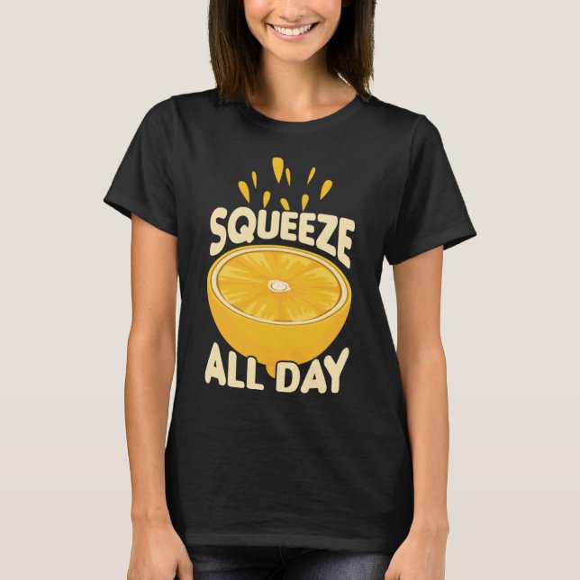 Lemonade Stand Business Boss Sell Lemon Juice Crew T-Shirt (Front)