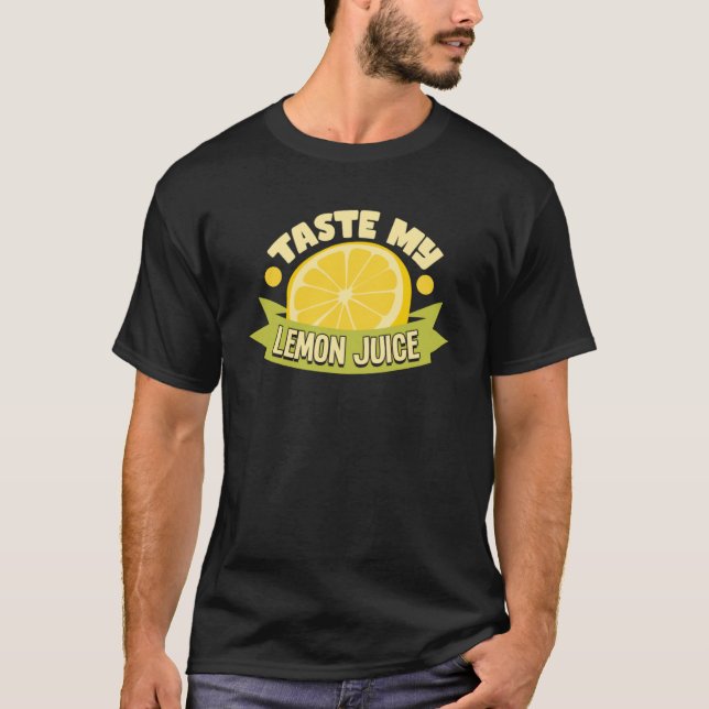 Lemonade Stand Business Boss Sell Lemon Juice Crew T-Shirt (Front)