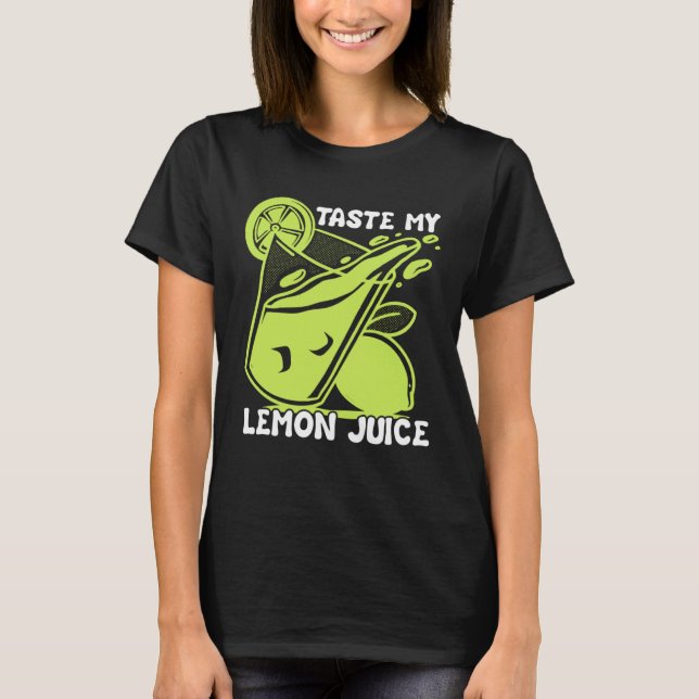 Lemonade Stand Business Boss Sell Lemon Juice Crew T-Shirt (Front)