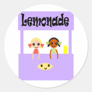 Lemonade Stand Classic Round Sticker