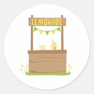 Lemonade Stand Classic Round Sticker