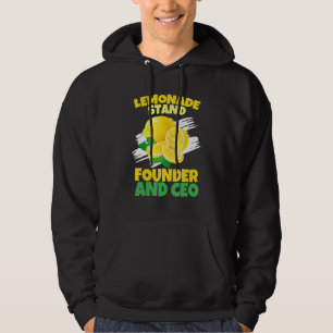 Lemonade Stand Founder And CEO   Lemon Lover Squad Hoodie