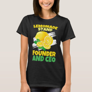 Lemonade Stand Founder And CEO Lemon Lover Squad T-Shirt