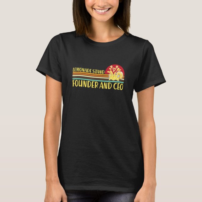 Lemonade Stand Founder Juice Stand Lemonade T-Shirt (Front)