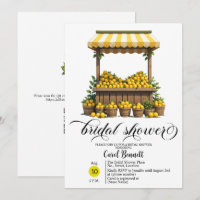 Lemonade Stand Mediterranean Summer Bridal Shower