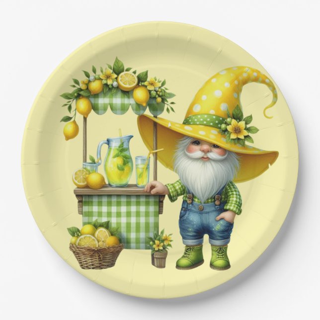 Lemonade Stand Paper Plate (Front)
