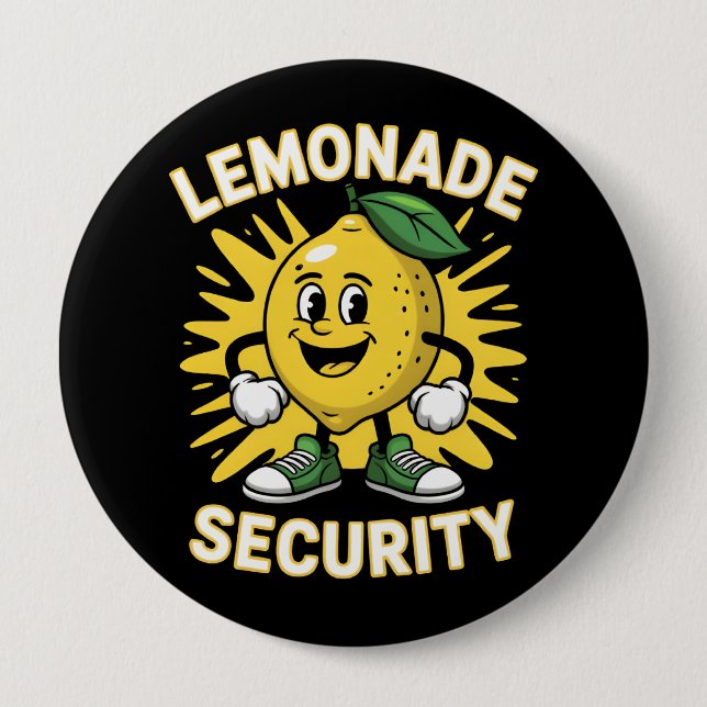 Lemonade Stand Security 10 Cm Round Badge (Front)