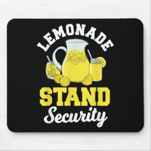 Lemonade Stand Security Lemon Juice Citrus Summer Mouse Mat
