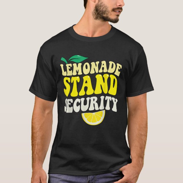 Lemonade Stand Security Lemon Juice Summer Drink T-Shirt (Front)