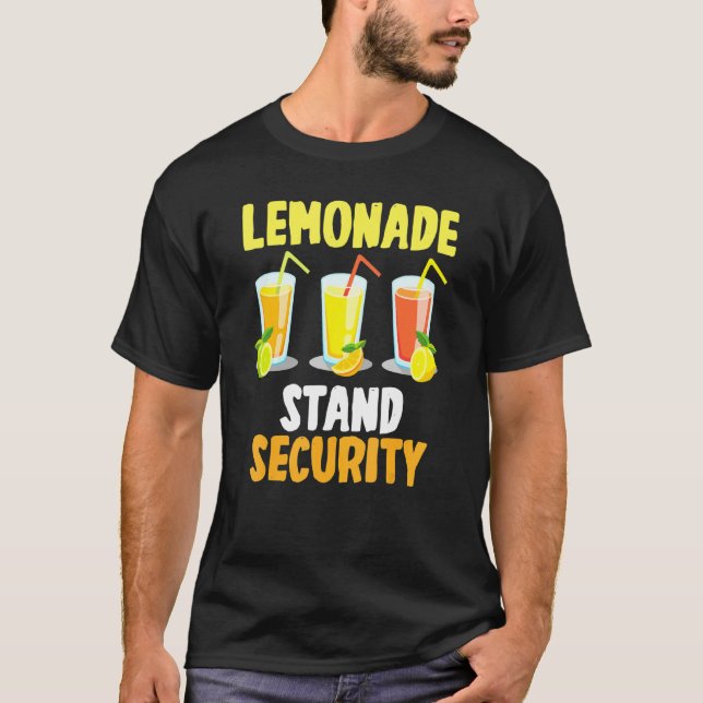 Lemonade Stand Security Lemon Juice T-Shirt (Front)