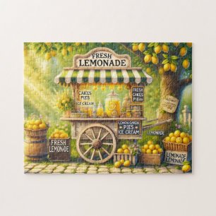 Lemonade Stand Sunny Garden Summer Treats Gift Jigsaw Puzzle