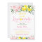 Lemonade Sunshine Pink Gold Floral Baby Shower