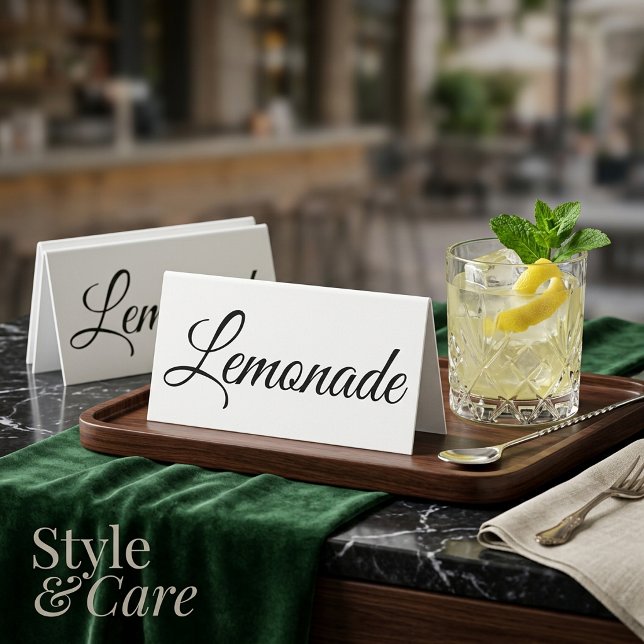 Lemonade Table Sign Personalised Display (Lemonade Table Sign Personalized Display)