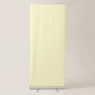 Lemonade Yellow Solid Colour Classic Elegant Retractable Banner