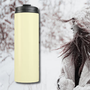 Lemonade Yellow Solid Colour   Classic Elegant Thermal Tumbler
