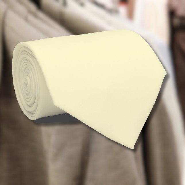 Lemonade Yellow Solid Colour | Classic Elegant Tie (Creator Uploaded)
