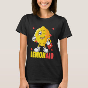 Lemonaid Funny Medical First Aid Nurse Lemon Pun T-Shirt