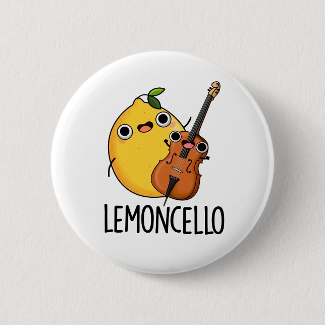 Lemoncello Funny Drink Pun  6 Cm Round Badge (Front)