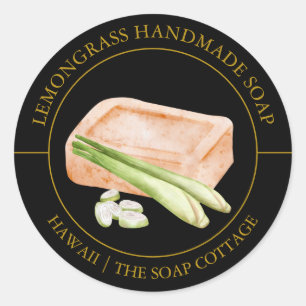 Lemongrass Soap label