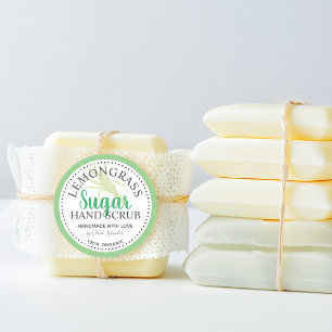 Lemongrass Sugar Scrub Custom Classic Round Sticker