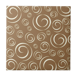 Lemongrass swirl pattern Pt81 Tile