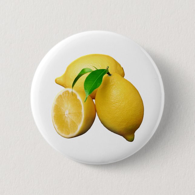 Lemons 6 Cm Round Badge (Front)