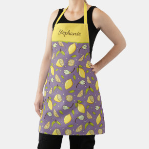 Lemons and Flowers Apron