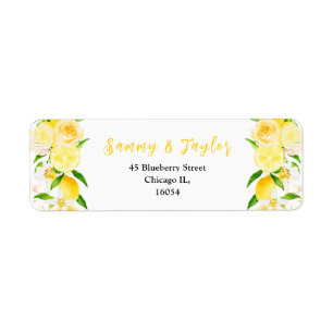 Lemons and Foliage Wedding