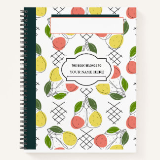 Lemons and Fruits Composition Notebook