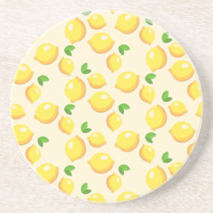 Lemons and Leaves Coaster