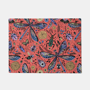 Lemons and leaves doormat