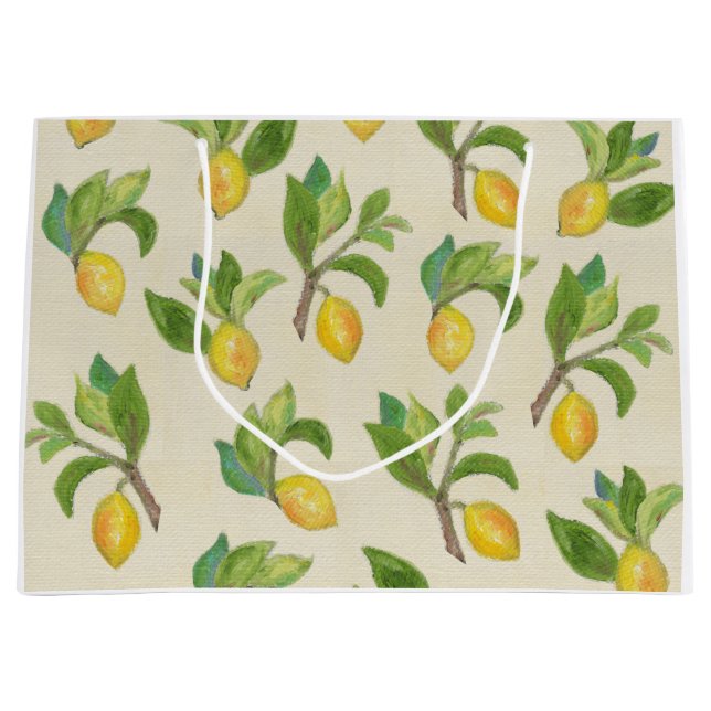 Lemons and Leaves gift bag (Front)