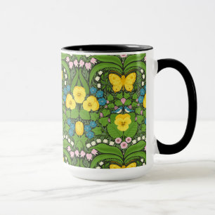 Lemons and leaves mug