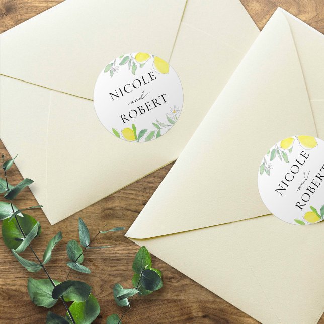 Lemons and Leaves Watercolor Sticker (Creator Uploaded)