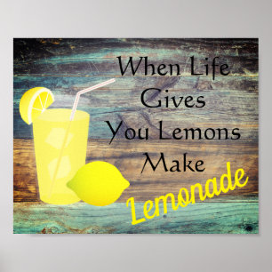 Lemons and Lemonade Poster