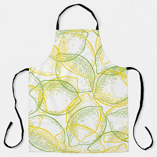 Lemons and Limes: Fresh Pattern. Apron (Front)