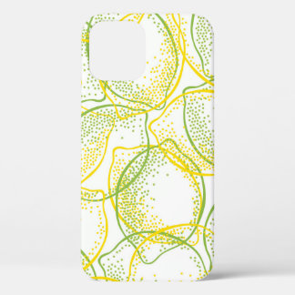 Lemons and Limes: Fresh Pattern. iPhone 12 Case