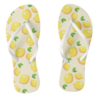 Lemons and more lemons! flip flops