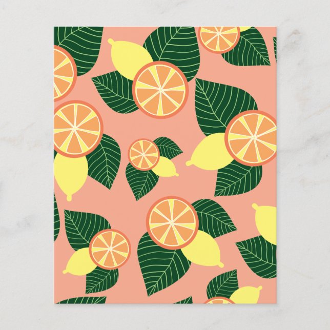 Lemons and oranges Scrapbook Paper (Front)
