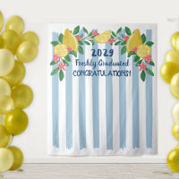 Lemons Arch Blue Stripes Freshly Graduated