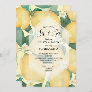 Lemons Baby Shower Invitations