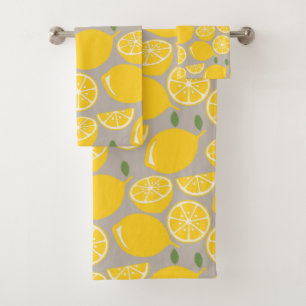 Lemons Bath Towel Set
