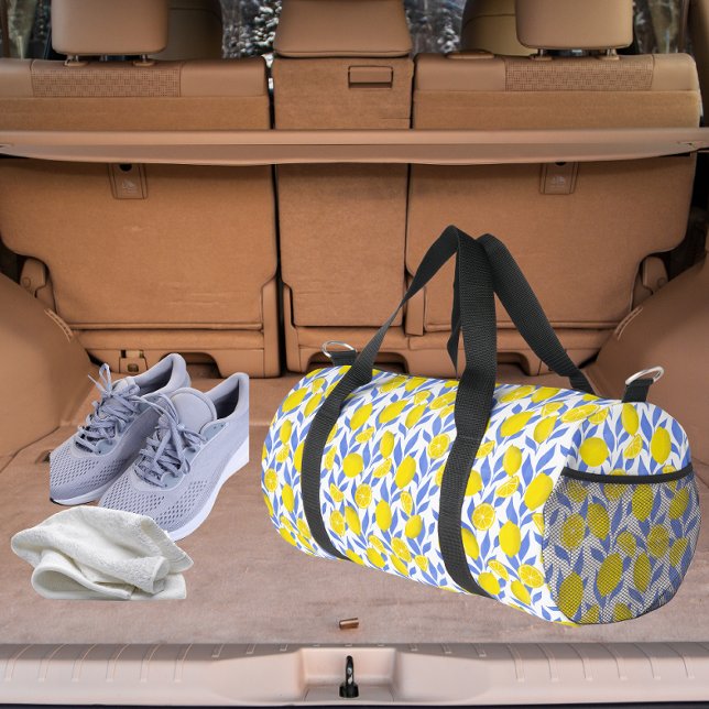 Lemons Blue Mediterranean Duffle Bag (Creator Uploaded)