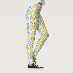 Lemons Blue Mediterranean Leggings