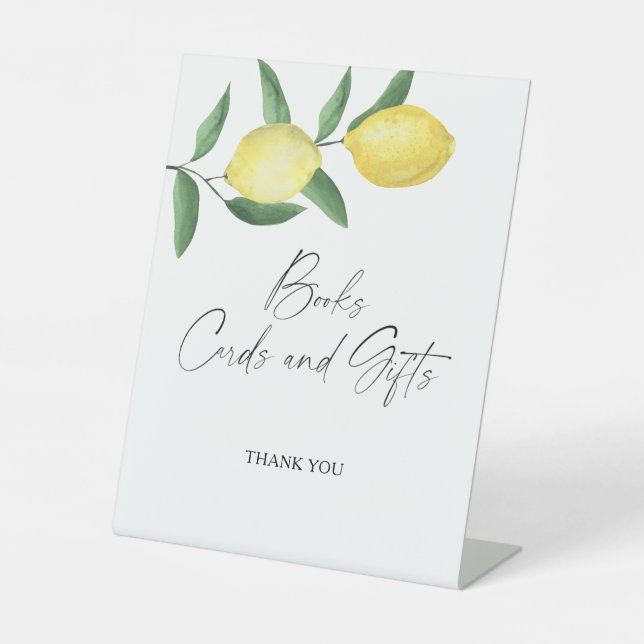 LEMONS - BOOKS CARDS AND GIFTS  Poster Pedestal Sign (Front)