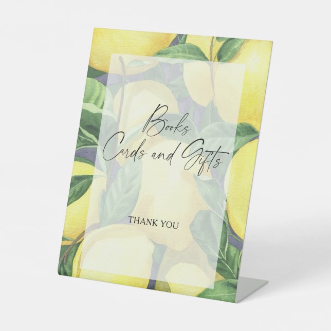 LEMONS - BOOKS CARDS AND GIFTS  Poster Pedestal Sign (Front)