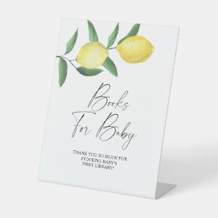 Lemons - books for baby poster pedestal sign