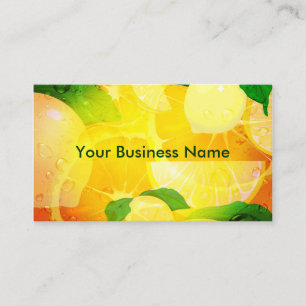 Lemons Business card Indestructible Paper